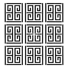 Greek Maze Stencil